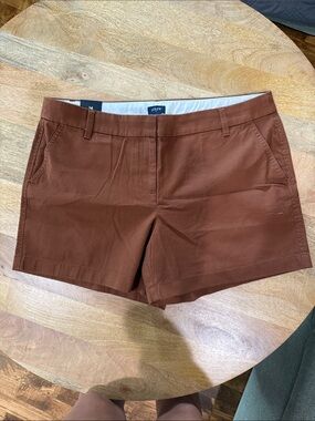 J. Crew Women's Rust Brown Cotton Shorts